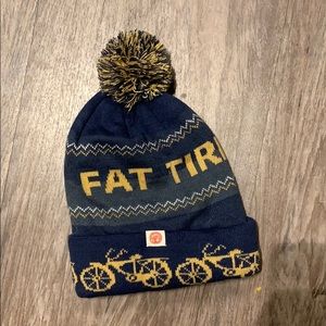 New Belgium Beanie Tobogam Hat with pouf